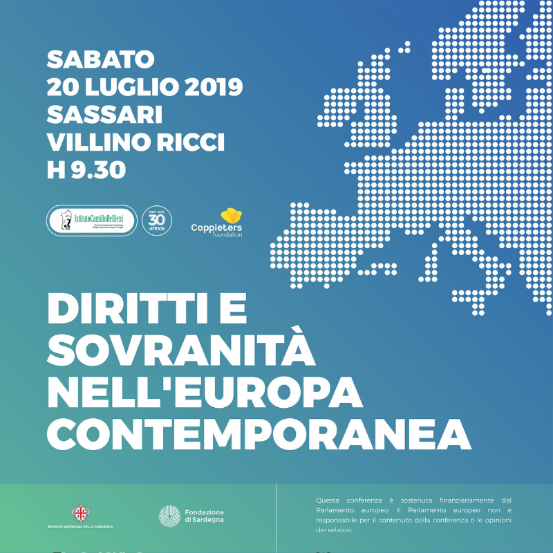 Diritti e sovranitcà nell'Europa contemporanea Convegno Sassari Istituto Bellieni