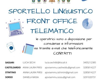 La lingua non si ferma. Attivo il front office telematico per traduzioni e consulenze in lingua sarda e turritana
