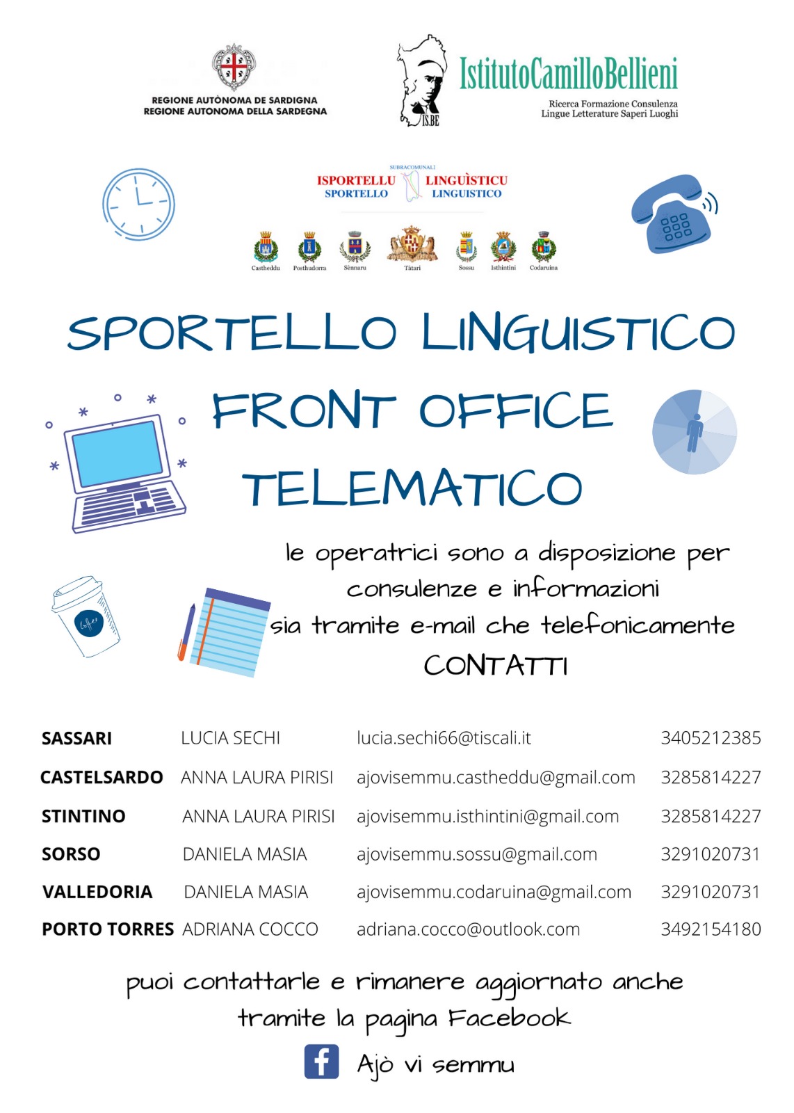 La lingua non si ferma. Attivo il front office telematico per traduzioni e consulenze in lingua sarda e turritana