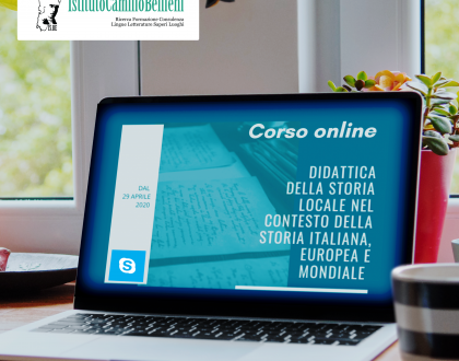 Corso online Didattica della storia locale nel contesto della storia italiana, europea e mondiale con esercitazioni sulla consultazione degli archivi presenti nel territorio