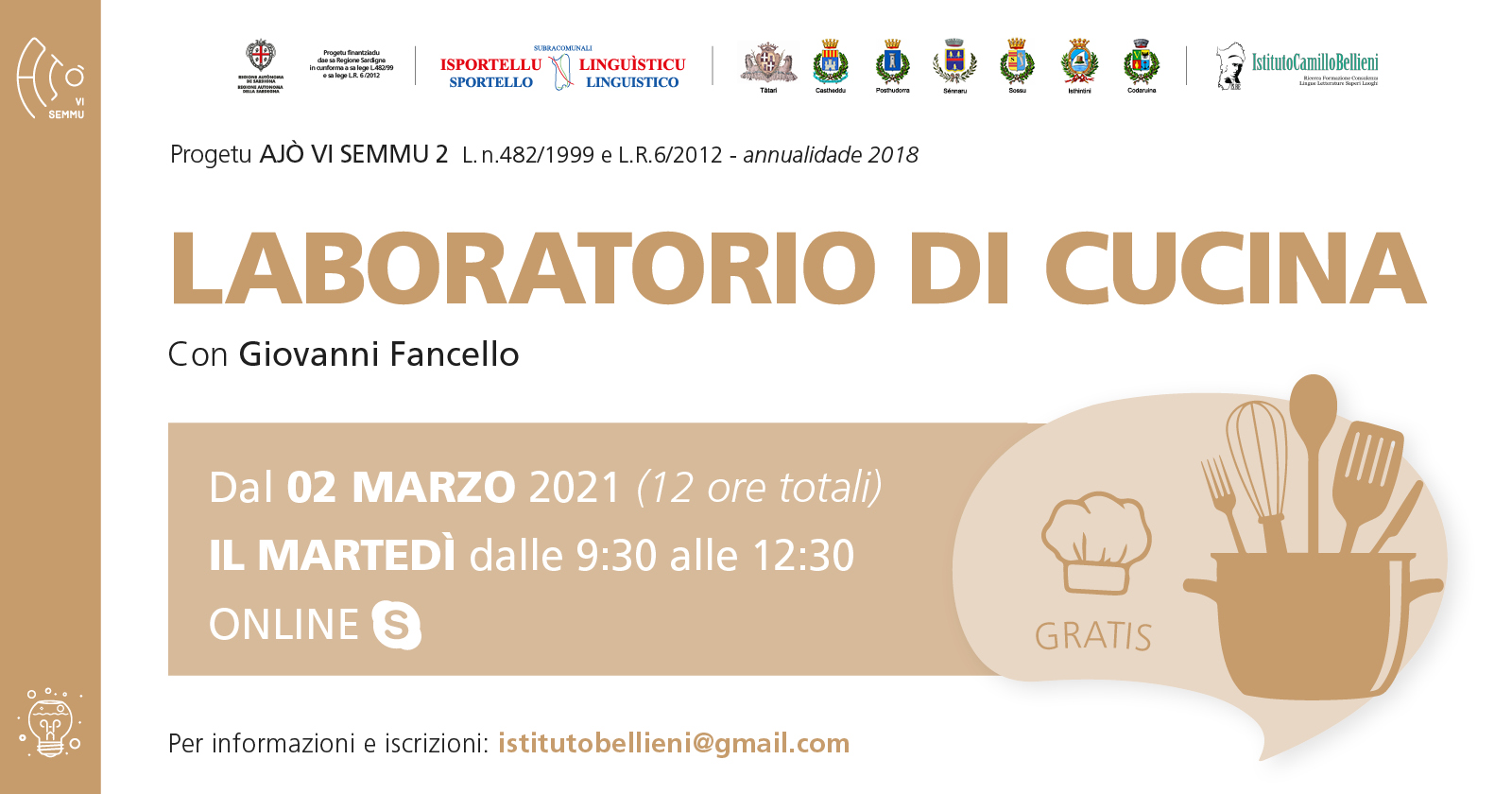 Laboratorio di cucina tradizionale sarda
