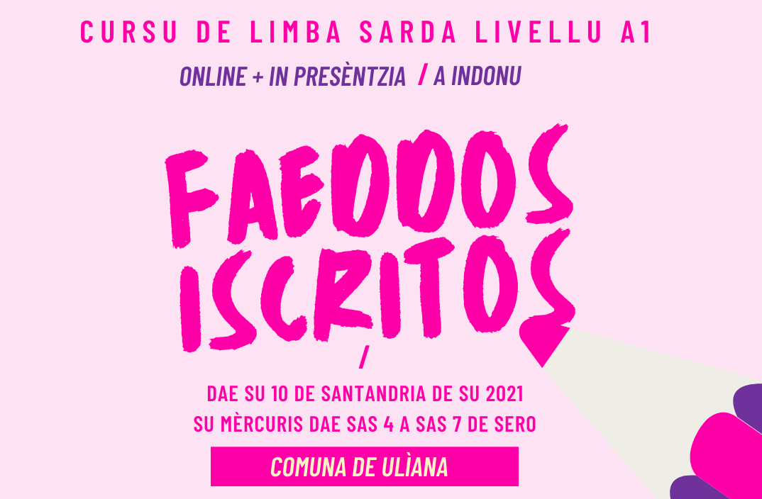 Aperte le iscrizioni per il corso di Lingua e cultura sarda "Faeddos iscritos" - Novembre 2021